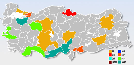 1994 istanbul yerel seçim sonuçları